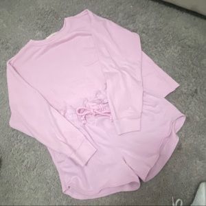 Universal Threads Pink Loungr Set Size Medium Top, Size XS Shorts